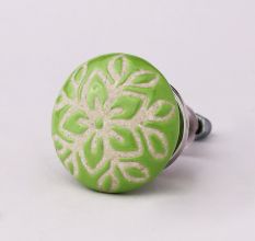 Pea Green Etched Knob