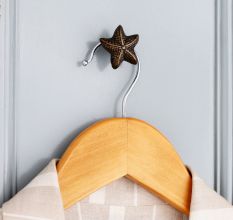 Modern Antique Starfish Iron Wall Hooks-3 Pieces