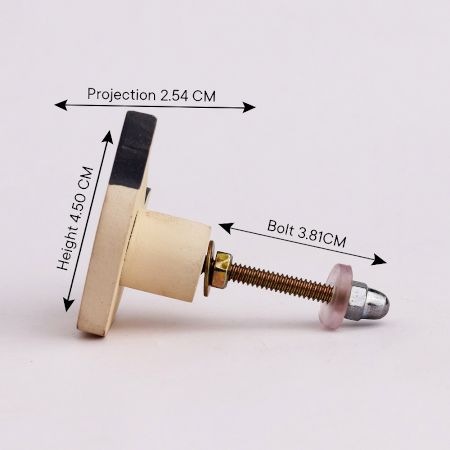 Grey and Peach Wooden Fox Cabinet Knobs