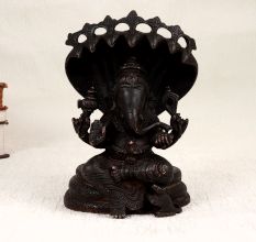 South Indian Art Brass Lord Ganesha Statue for Prayer Room