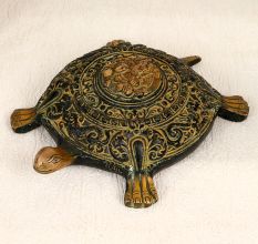 High-Quality Brass Turtle Yantra of Lord Ganesha for Prayer