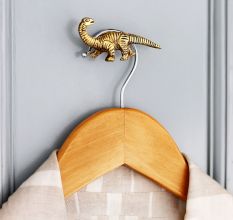 Dinosaur Aluminium Golden Heavy Duty Wall Hook