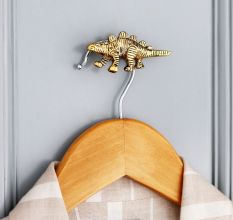 Dinosaur Aluminium Golden Heavy Duty Wall Hook