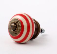 Old Red Striped Knob