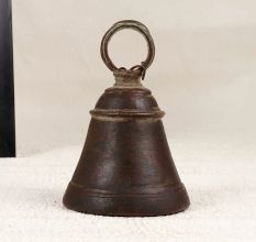 Indian Handmade Bell Metal Temple Bell with Loop for Hanging