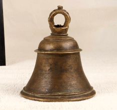 Vintage Handcrafted Temple Bell with Loop Made of Bell Metal