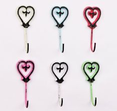 Iron Heart Decorative Wall Hook