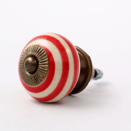 Old Red Striped Knob