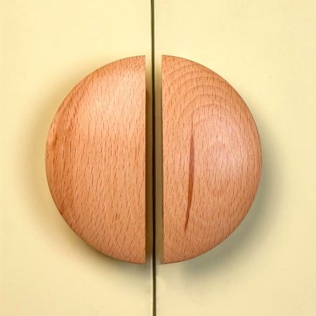 Wooden Natural Door Handles (Medium Size) Pack of 2 Pieces (4 Inches)