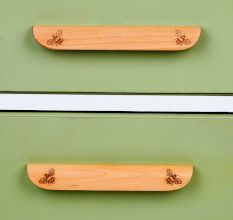 Natural Wooden Bee Door Handles