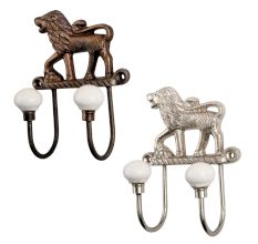 Lion Iron Decorative Hooks