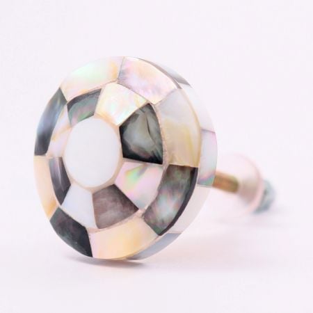 Mixed Shell Wooden Football Pattern Drawer Knobs Online