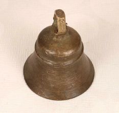 Vintage Handcrafted Temple Bell with Loop Made of Brass