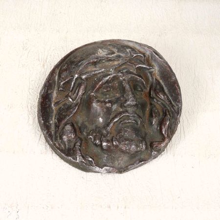 Vintage High-Quality Metal Christian Wall Plate for Hanging