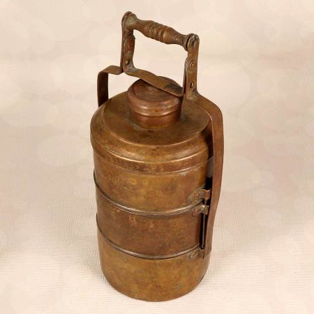 Indian Traditional Finest Brass Tiffin Box for Home Decoration