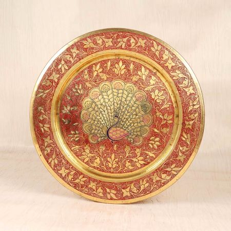 Decorative Premium Brass Sturdy Hanging Plate for Home Decor