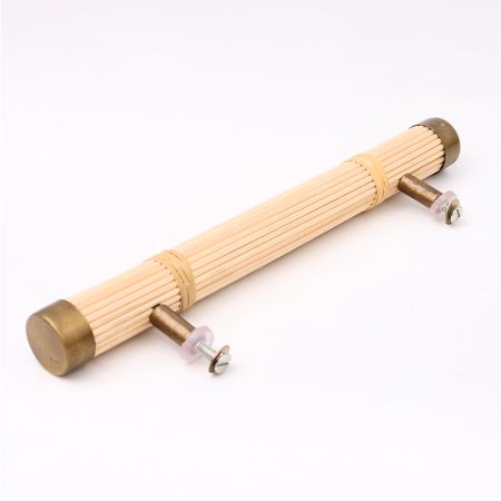 Natural Round Rattan Cabinet Handles (7 Inch)