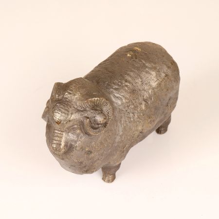 Handcrafted Vintage Brass Sheep Animal Statue for Decoration
