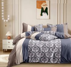 Glace Cotton Soft Non Fitted Double Bedsheet Set with 2 Pillow Covers | 230 x 250 cm