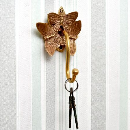 Brass Butterfly Shaped Wall Hook
