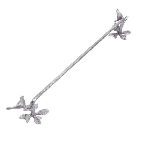 Solid Brass Silver Bird Brass Branch Bird Towel Rod