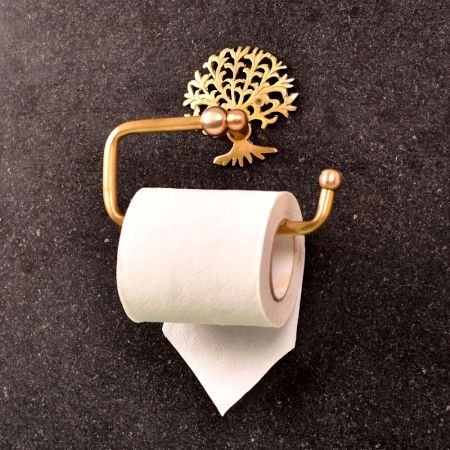 High-Quality Brass Tree Toilet Paper Holder for Bathroom