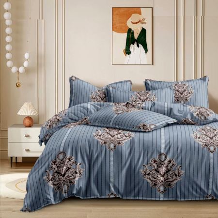 Beautiful Queen Size Fitted Bedsheet with 2 Pillow Cases | Fits Up to 8 Inch Mattress | 72 x 78 Inches