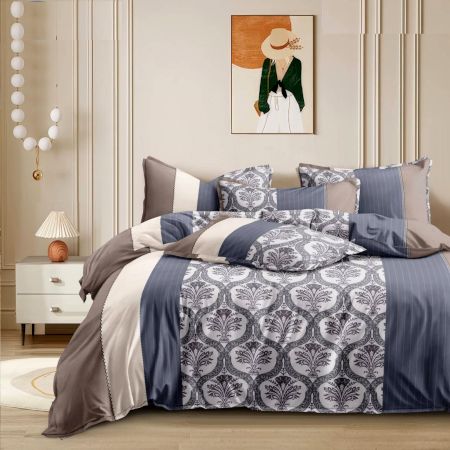 Glace Cotton Soft Non Fitted Double Bedsheet Set with 2 Pillow Covers | 230 x 250 cm