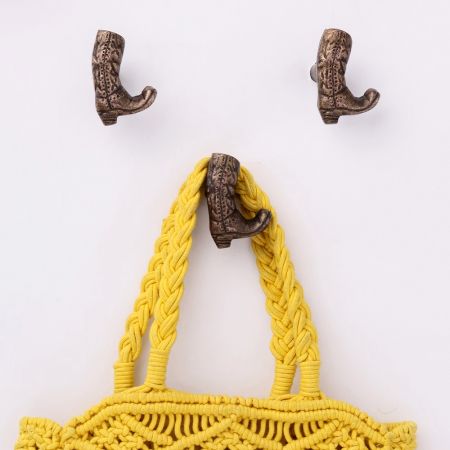 Antique Shoes Modern Metal Wall Hooks-3 Pieces