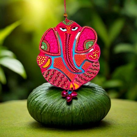 Handicraft Home Decor Wooden Christmas Hanging Ganesha