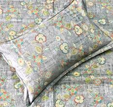 Elegant Multicolor Unique Pattern 100% Cotton Casement King Size Bedsheet Set with 2 Pillow Covers | 100 x 108 Inches