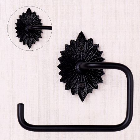 Matte Black Aluminum Toilet Paper Holder