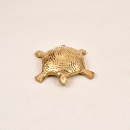 Vintage Finest Brass Indian Turtle Yantra for Prayer Room