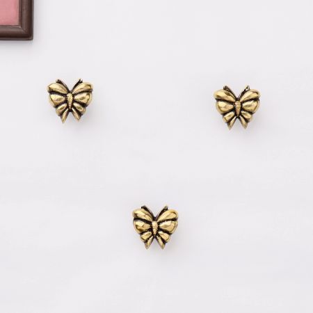 Antique Brass Butterfly Wall Hooks-3 Pieces
