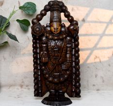 Traditional Hand-Carved Lord Venkateswara Idol