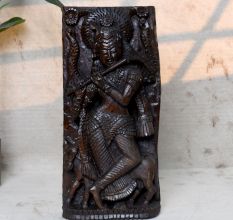 Divine Flute Playing Krishna Sculpture