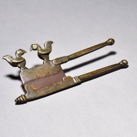 Vintage Brass Betel Nut Cutter with Bird Design