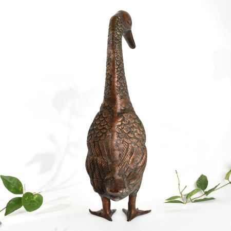 Decorative Brass Goose Statue for Collection