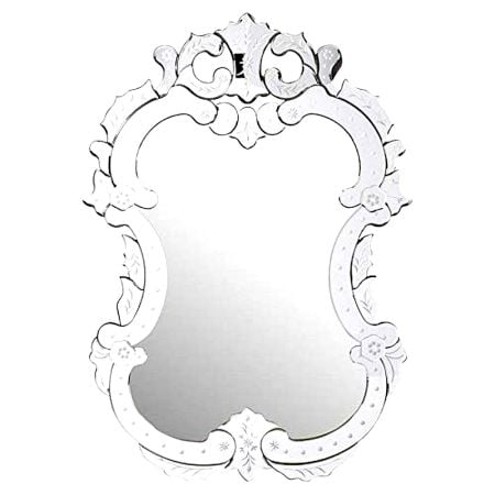 Elegant Floral Pedestal Mirror