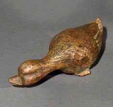 Handmade Brass Duck Paperweight Decorative Accent for Office