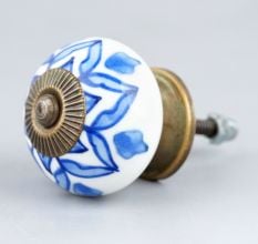 Blue Flower Knob