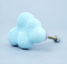 Turquoise Handmade Ceramic Cloud Shape Dresser Knob