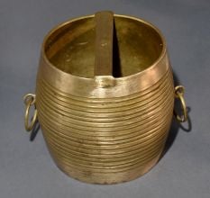 Vintage Brass Rice Measuring Bowl for Decoration