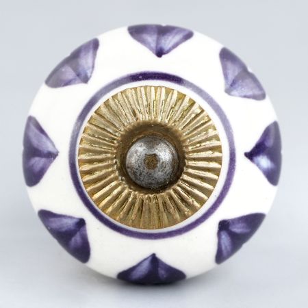 Purple Heart Ceramic Knob