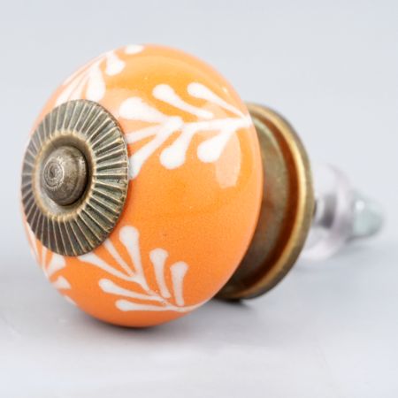 Dark Mustard Leaf Knob