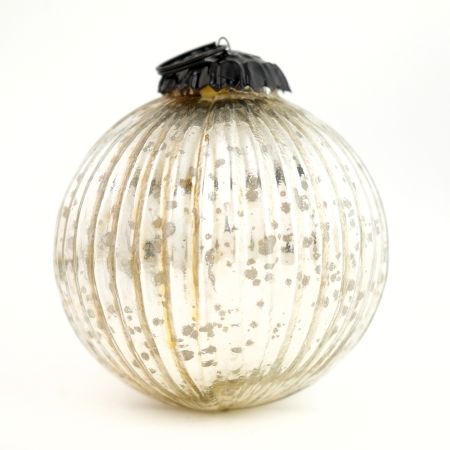 Vintage Mercury Silver Glass Hanging Ornament