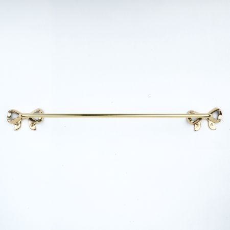 Golden Handmade Towel Hanger Made of Premium Brass