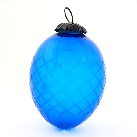 Turquoise Avocado Box Cut Christmas Hanging