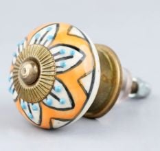 Mustard Flower Dresser Knob