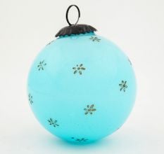 Turquoise Tiny Flower Big Christmas Hanging